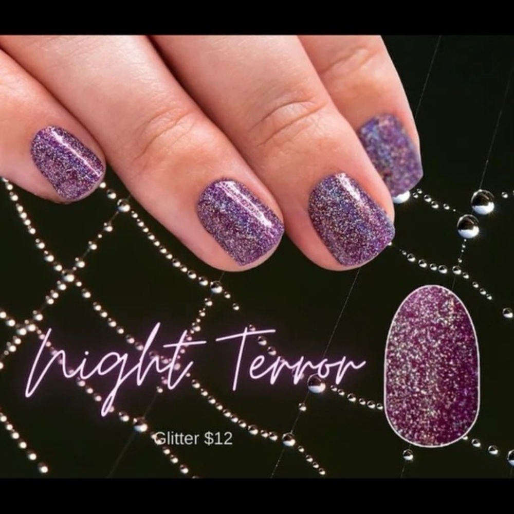 Color Street Nail Strips, Night Terror, factory sealed, **Discontinued color